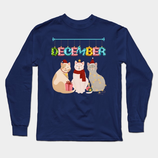 December Long Sleeve T-Shirt by ngerog